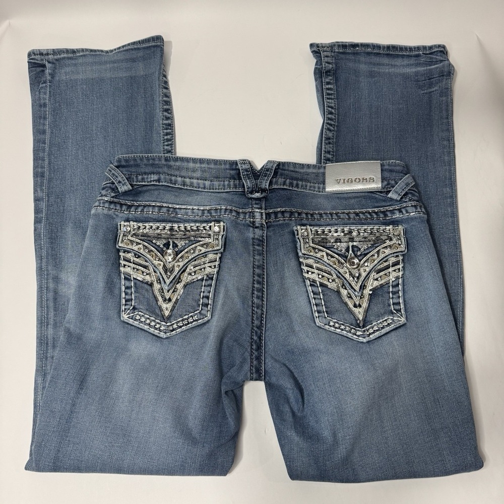 Vigoss Women's Jeans Lot Of 2 Pair  Size 9/10-33. Actual Inseam 31 (see Pics)